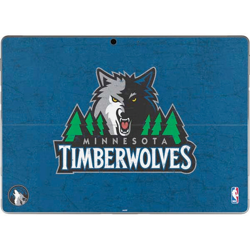 NBA Minnesota Timberwolves Distressed Surface Pro 8 Skin